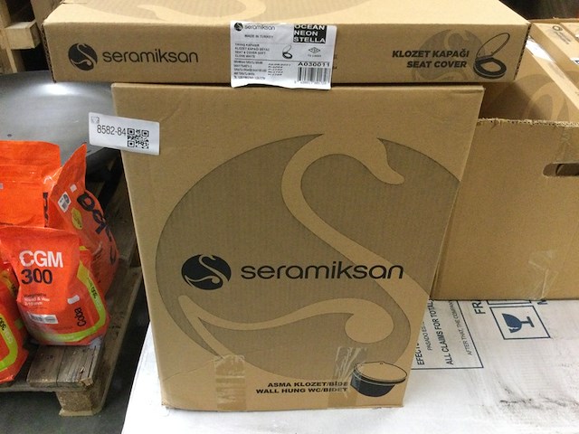 Hangtoilet + toiletzitting, seramiksan, a030011, wit - afbeelding 2 van  3