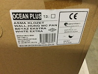 Hangtoilet + toiletzitting, seramiksan, a030011, wit - afbeelding 3 van  3