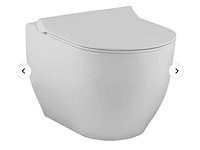 Hangtoilet + toiletzitting, seramiksan, a030011, wit - afbeelding 1 van  2