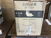 Hangtoilet zonder rand met toiletzitting, cersanit, wit - afbeelding 2 van  3