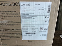 Hangtoilet zonder rand met toiletzitting cersanit, wit - afbeelding 3 van  3