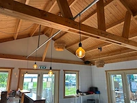 Hangverlichting met industriële buisconstructie - afbeelding 9 van  9