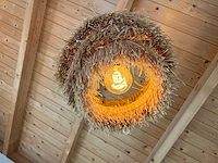 Hangverlichting met industriële buisconstructie - afbeelding 4 van  9