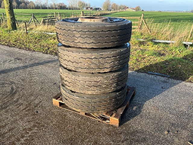 Hankook smart work amo9 13r22.5 vrachtwagenband (4x) - afbeelding 1 van  14