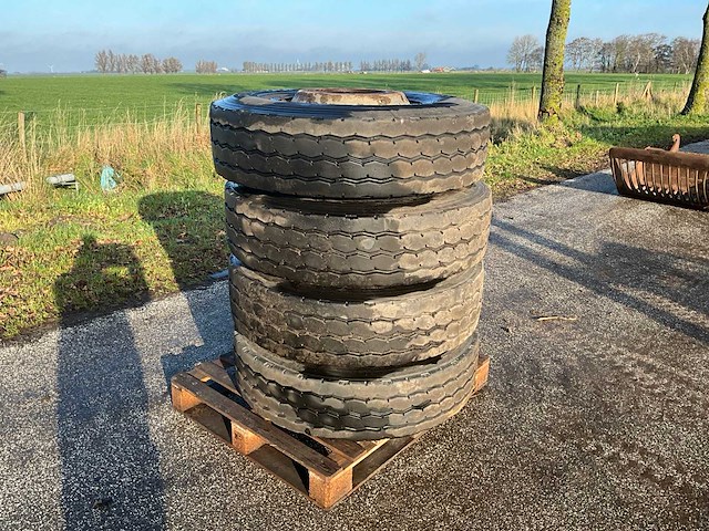 Hankook smart work amo9 13r22.5 vrachtwagenband (4x) - afbeelding 2 van  14