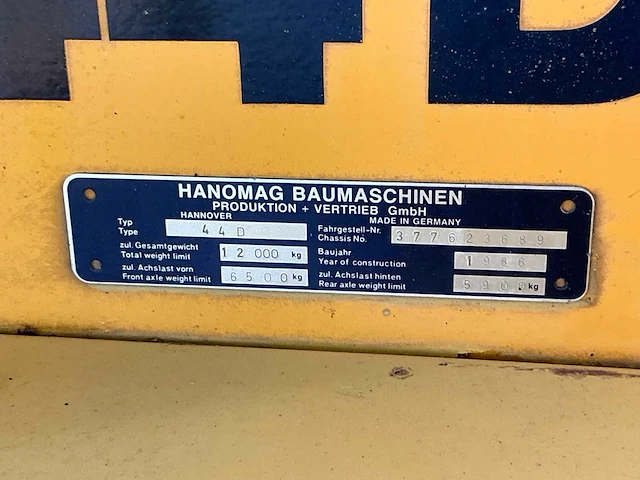 Hanomag 44d knikgestuurde shovel - afbeelding 28 van  36
