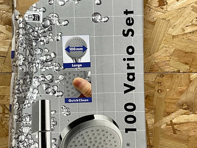 Hans grohe croma 100 vario set glijstang - afbeelding 4 van  6