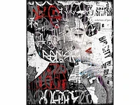Hans jochem bakker - leder op dibond - 120 x 100