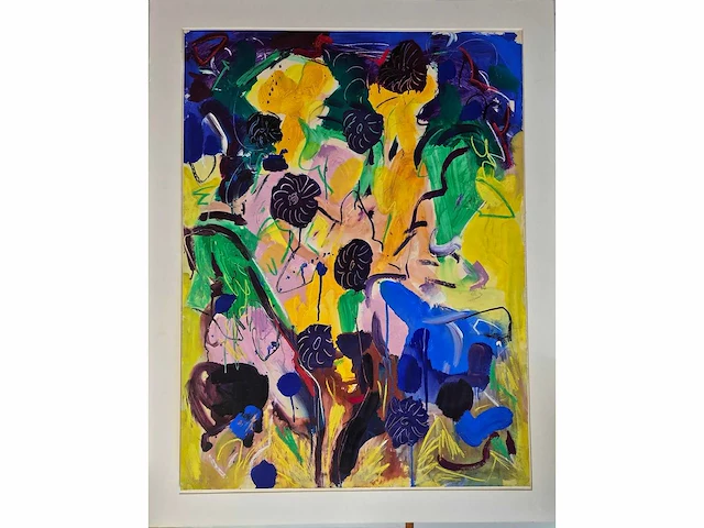Hans mutsers - acryl op papier - 115 x 90 - afbeelding 1 van  3