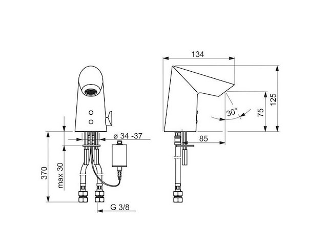 Hansa hansafit 65412219 wastafelkraan (3x) - afbeelding 3 van  5