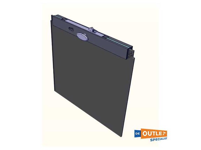 Hanse 505 plastic access door with lock 560 x 514 mm - afbeelding 2 van  2