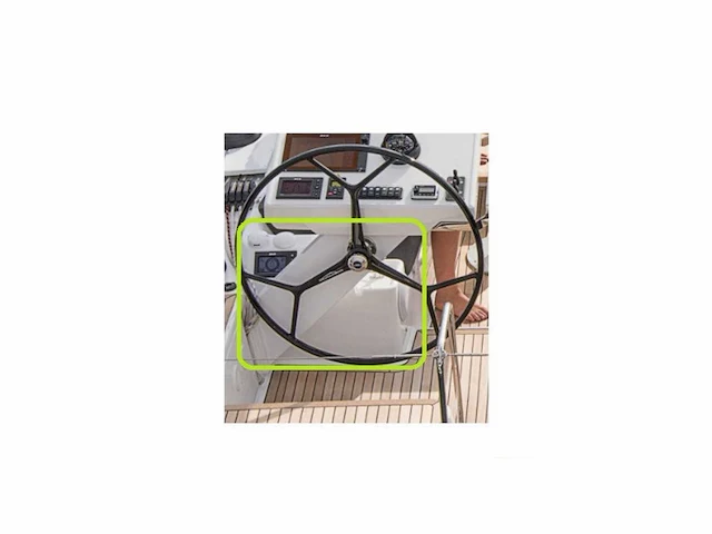Hanse 588 aluminium stuurkolom bakboord wit type - trs1119 - afbeelding 1 van  2