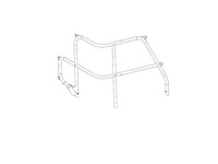 Hanse stainless steel marine stern rail h385/h415 - durable safety & support for boats - afbeelding 1 van  6