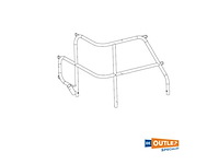 Hanse stainless steel marine stern rail h385/h415 - durable safety & support for boats - afbeelding 2 van  6