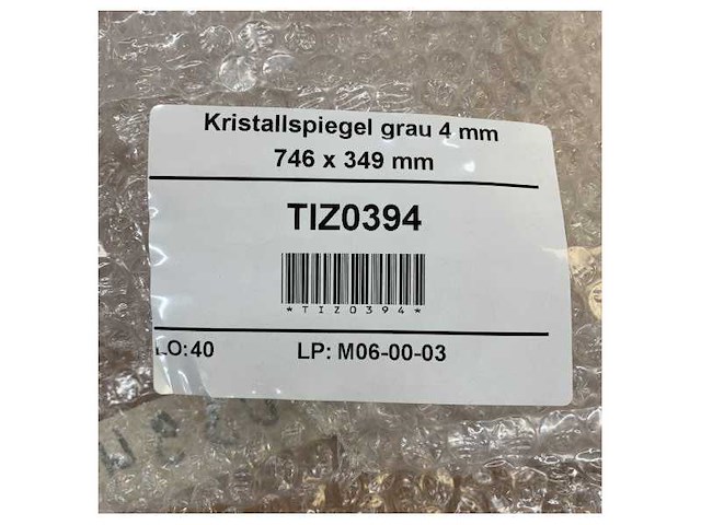 Hanse yachts crystal mirror gray 4mm - 746 x 349 mm - yacht interior mirror - afbeelding 6 van  6