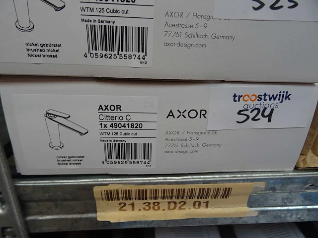 Hansgrohe - axor citterio c - wastafelmengkraan - afbeelding 2 van  2
