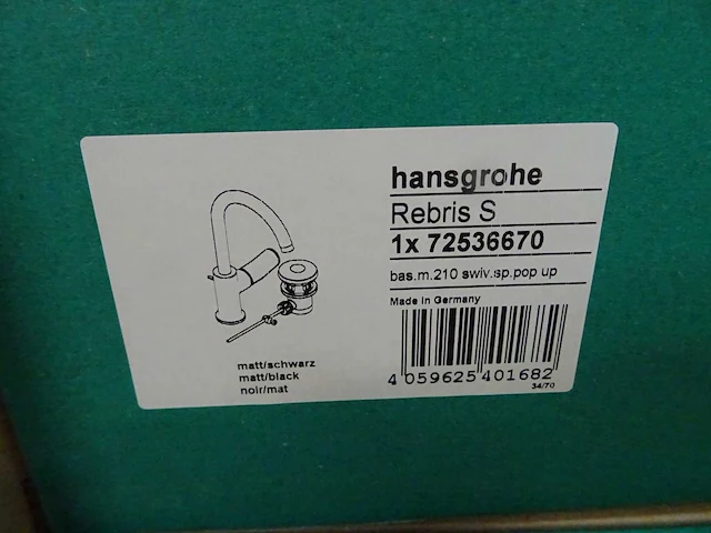 Hansgrohe - rebris s - 72536670 - wastafelkraan - afbeelding 2 van  2