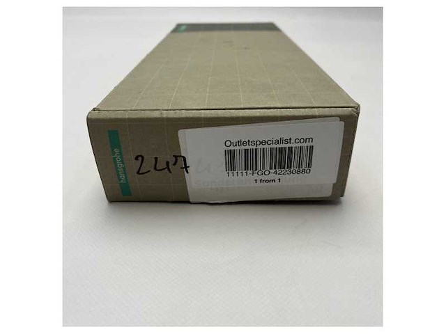 Hansgrohe axor stainless steel shower holder bar 392 mm - 42230 - afbeelding 4 van  5