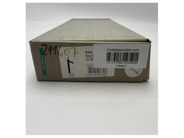 Hansgrohe axor stainless steel single lever high rise mixer tab - 10129000 - afbeelding 3 van  5