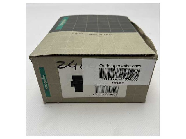 Hansgrohe axor stainless steel tooth brush holder - 41834800 - afbeelding 1 van  1