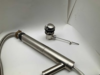 Hansgrohe axor starck 1002081 wastafelkraan hoog satin inox met waste - afbeelding 5 van  13