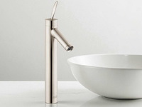 Hansgrohe axor starck 1002081 wastafelkraan hoog satin inox met waste - afbeelding 1 van  13