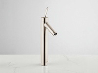 Hansgrohe axor starck 1002081 wastafelkraan hoog satin inox met waste - afbeelding 6 van  13