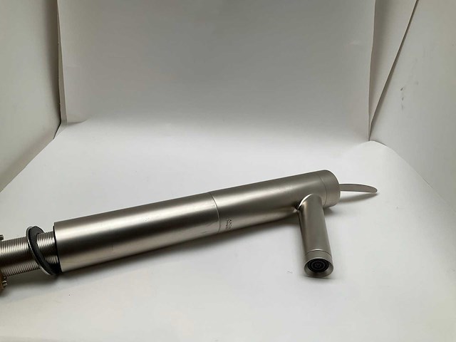 Hansgrohe axor starck 1002081 wastafelkraan hoog satin inox met waste - afbeelding 8 van  13