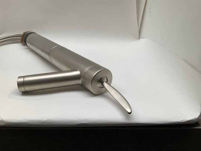 Hansgrohe axor starck 1002081 wastafelkraan hoog satin inox met waste - afbeelding 2 van  13