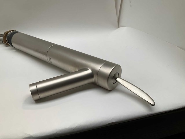 Hansgrohe axor starck 1002081 wastafelkraan hoog satin inox met waste - afbeelding 3 van  13