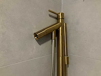 Hansgrohe axor starck vrijstaande badkraan geborsteld messing