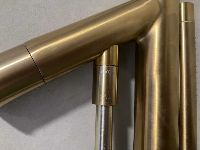 Hansgrohe axor starck vrijstaande badkraan geborsteld messing - afbeelding 5 van  9