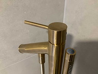 Hansgrohe axor starck vrijstaande badkraan geborsteld messing - afbeelding 8 van  9
