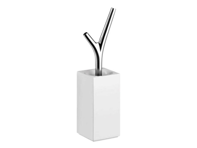 Hansgrohe axor toilet brush silver massaud series - 42235880 - afbeelding 1 van  4