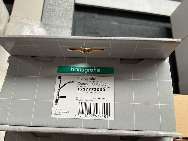 Hansgrohe croma 100 glijstangset chroom 27772000 - afbeelding 2 van  2