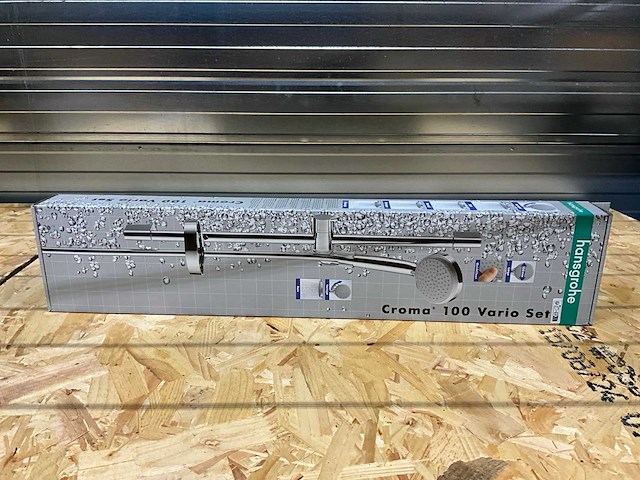 Hansgrohe croma 100 vario set douchestang met handdouche - afbeelding 1 van  6