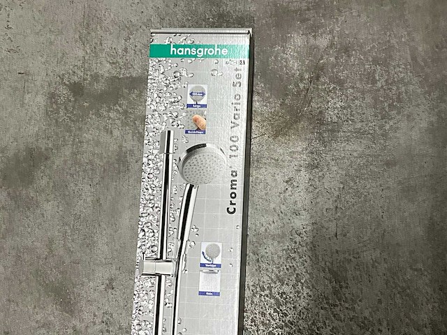 Hansgrohe croma 100 vario set douchestang met handdouche - afbeelding 4 van  6