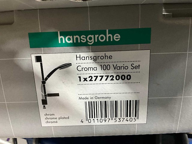 Hansgrohe croma 100 vario set douchestang met handdouche - afbeelding 6 van  6