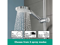 Hansgrohe croma e280 showerpipe: met douchekraan thermostatisch m. 1jet hoofddouche chroom - afbeelding 2 van  6