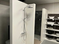 Hansgröhe crometta regendouche, met airpower. thermostaat kraan serie cl1001