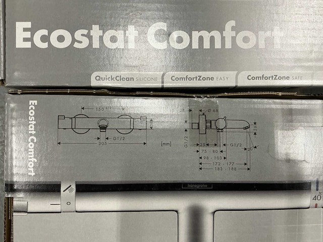 Hansgrohe ecostat badthermostaat (2x) - afbeelding 3 van  3