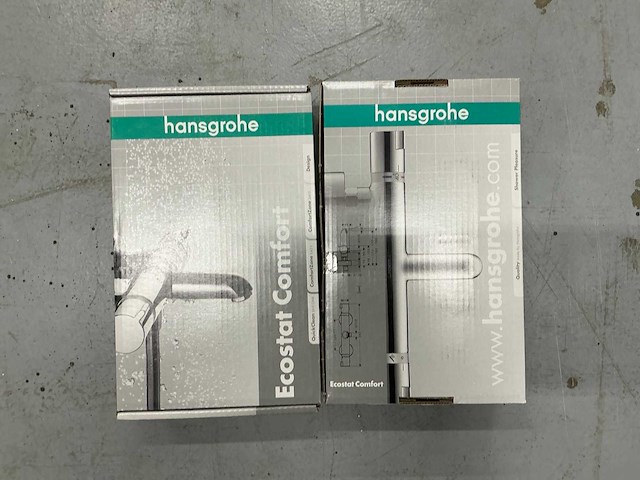 Hansgrohe ecostat comfort chroom badthermostaatkraan (2x) - afbeelding 3 van  3
