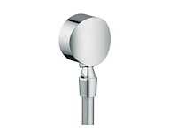 Hansgrohe ecostat fixfit s slangaansluit. chroom 1/2x1/2 met terugslagklep (2x) - afbeelding 1 van  4