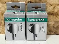 Hansgrohe ecostat fixfit s slangaansluit. chroom 1/2x1/2 met terugslagklep (2x) - afbeelding 2 van  4