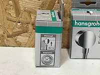 Hansgrohe ecostat fixfit s slangaansluit. chroom 1/2x1/2 met terugslagklep (2x) - afbeelding 3 van  4