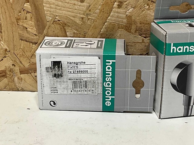 Hansgrohe ecostat fixfit s slangaansluit. chroom 1/2x1/2 met terugslagklep (2x) - afbeelding 4 van  4