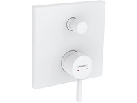 Hansgrohe finoris inbouw badkraan 2 uitgangen mat wit - afbeelding 1 van  2