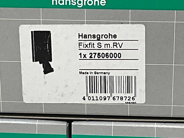 Hansgrohe fixfit s wandaansluitbocht chroom 1/2 met kogelgewricht (3x) - afbeelding 3 van  4