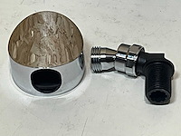 Hansgrohe fixfit s wandaansluitbocht chroom 1/2 met kogelgewricht (3x) - afbeelding 4 van  4