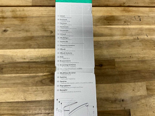 Hansgrohe keukenmengkraan mycube s - afbeelding 2 van  4